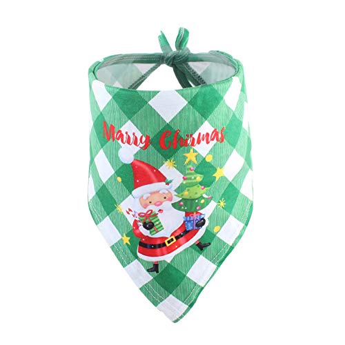 CHIRORO Pañuelo de Toalla de Saliva para Perro Bufanda con Estampado navideño Bufanda Cachorro Saliva Toalla Baberos Accesorios,Estilo 2