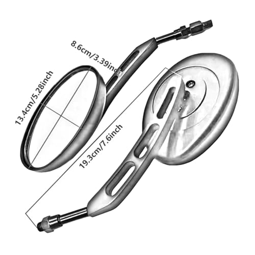 Retrovisores moto universales de 10mm regulables para manillar de motocicleta 4