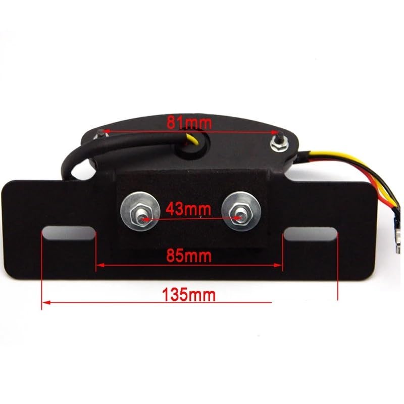 Éclairage de plaque d'immatriculation et clignotants moto LED universel