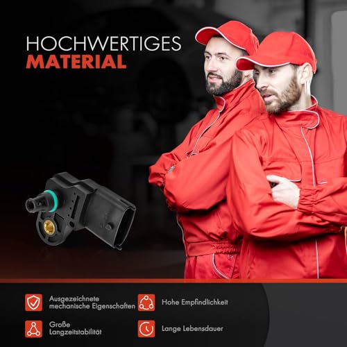 Frankberg Luftdrucksensor Höhenanpassung Drucksensor Luftdruck Ladedruckgeber Ladeluftdrucksensor Ladeluftdruck Replace# 0281002680