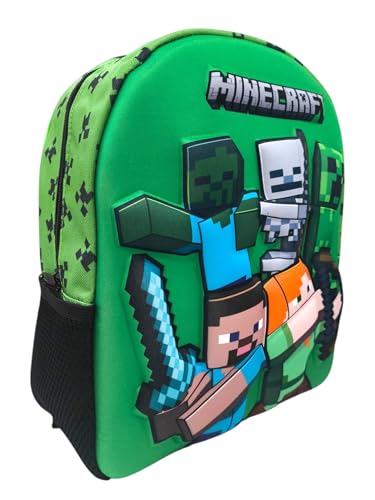 LyHogar Mochila Escolar Infantil Tipo Gamer para Niños – Diseño de Bloques Pixelados – Ideal para Preescolar – Liviana, Cómoda y Ajustable. Interior Totalmente Forrado y Personalizado– 30x25x9 cm