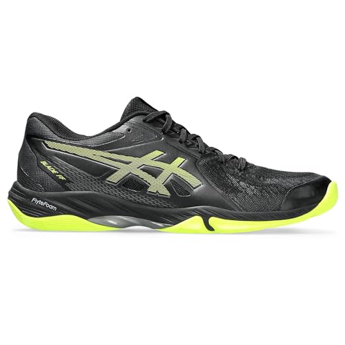 Image of ASICS Blade FF Men's Badminton Shoe, Black /Safety Yellow - 10 UK