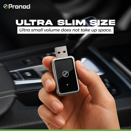 Image of PRONOD Wireless CarPlay & Android Auto Adapter | Convert Factory Wired CarPlay to Wireless | Fast Bluetooth & 5GHz WiFi | Auto Reconnect | USB & Type-C | Plug & Play | Compatible with iPhone iOS