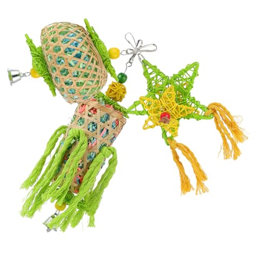 LIOOBO 3Pcs Parrot Chewing Bird Cage Accessories for Teeth Grinding Pet Chewing for Cockatiels Parakeets and Budgies for Playtime and Health