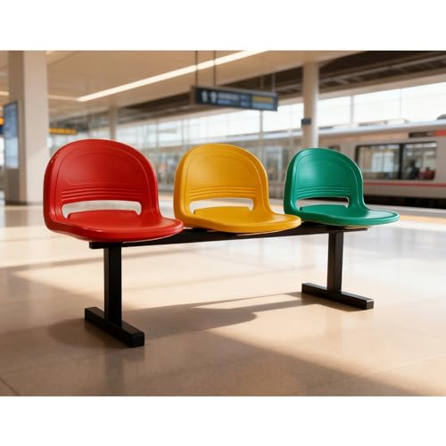 Asiento de 3 plazas resistente a 330 libras para recepciones y salas 3
