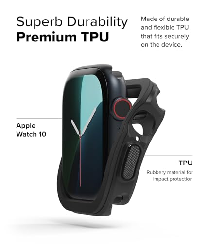 Coque Apple Watch 10 42mm Ringke étui noir premium ajusté