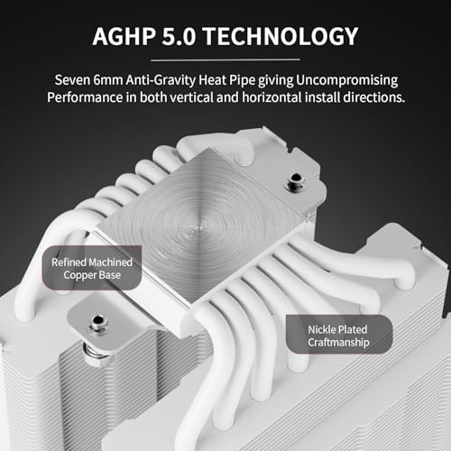 Image of Thermalright Phantom Spirit 120 Digital Snow CPU Cooler,Dual PWM Fans, 7 Heat Pipes CPU Cooling,Digital Screen Top Cover-Magnetic Attraction,for lga1700 /1851 /1150 /1151 /1200, AM4 /AM5,Heatsink Cooler