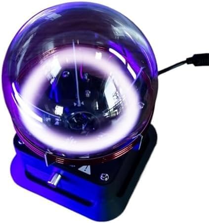 Musical Plasma Ball Lamp - 9cm/13cm Interactive Glass Light Show with Sound, Science Education Plasma Ring for Kids & Adults, Fun Glow Device for Home Decor