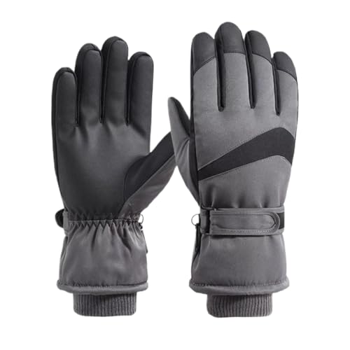 MAQDDO Kletterhandschuhe Grau Schwarz Winter