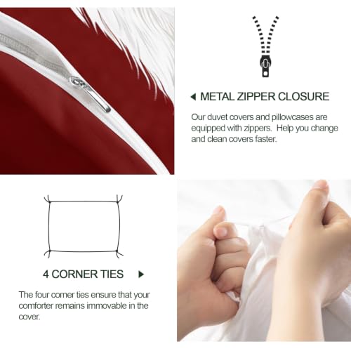 Parure de lit 180x200 avec housse de couette canard et taies 65x65 - 8