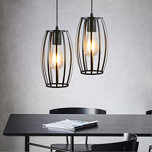 Lampe à plafond noire industrielle finitions soignées style rétro chic - 2