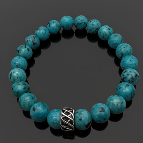 Image of THE MEN THING Natural Stone Bracelets - Adjustable Beaded Wristwear for Men & Boys (Multi-Design Collection)