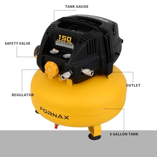 Fornax Pancake Air Compressor With Two Couplers thumb #2
