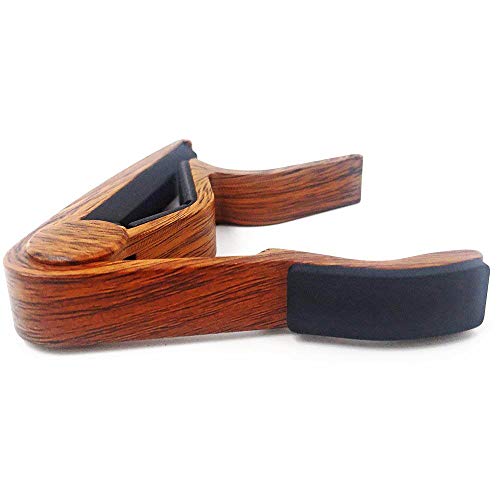 WiNGO Capodastre Ukulele, capo en alliage de zinc pour soprano/Concert/Tenor 4 Cordes Ukuleles, Couleur Bois. - Les Beatles, Paul McCartney, John Lennon, RIngo Starr, George Harrison WiNGO Capodastre Ukulele, capo en alliage de zinc pour soprano/Concert/Tenor 4 Cordes Ukuleles, Couleur Bois. – Image 4