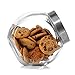 JoyJolt All-Sides Cookie Jar. Set of 2 Cookie Jars for Kitchen Counter with Lids, Candy Jar, Dog Treat Container, Laundry Detergent Container, Large Canisters, Half Gallon Glass Jar with Lid Airtight
