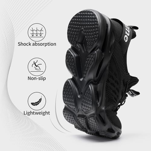 HSQ Boys Girls Tennis Shoes Kids Breathable Lightweight Sneakers Lace-Stud Athletic Running Shoes for Toddler Little Kid Big Kid Black Size 44