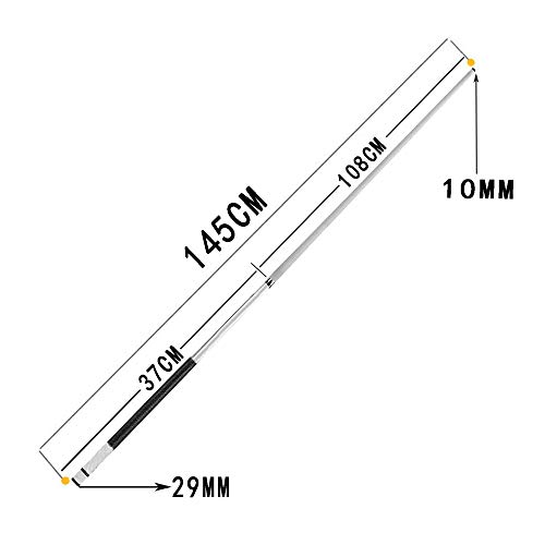 Taco de billar 3/4 Snooker 145 cm con punta 10 mm miniatura 2