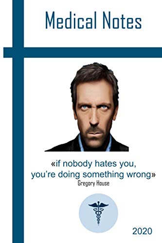 Notebook - Médical Notes 'Dr house': Médical Notes / 120 pages , Size 6' x '9 ; cover Gregory House