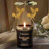 Lounsweer Chicken Gifts for Women Rotating Scented Candle with Rotatable Candle Holder Rooster Gifts for Chicken Lovers Funny Presents for Women Mom Anniversary Birthday Mothers Day Festival