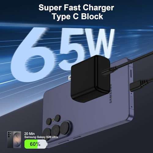 Samsung 65W Super Fast Charger USB C for Samsung Galaxy S26 Ultra S26+ S26 - image 2