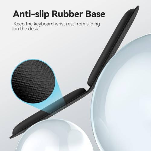 TECKNET Wrist Rest Keyboard and Mouse Set, Non-Slip Ergonomic Keyboard Wrist Support, Mouse Mat Wrist Supports with Comfortable Memory Foam for Gaming, Office, Laptop, Computer (Blue) - Cosy Home Interiors TECKNET Wrist Rest Keyboard and Mouse Set, Non-Slip Ergonomic Keyboard Wrist Support, Mouse Mat Wrist Supports with Comfortable Memory Foam for Gaming, Office, Laptop, Computer (Blue) - Image 4