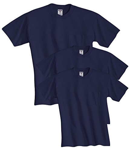 Jerzees Men's Dri-Power Short Sleeve T-Shirt Pocket