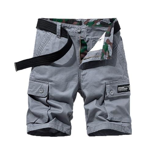 Short cargo homme été léger en coton stretch avec poches pour le sport