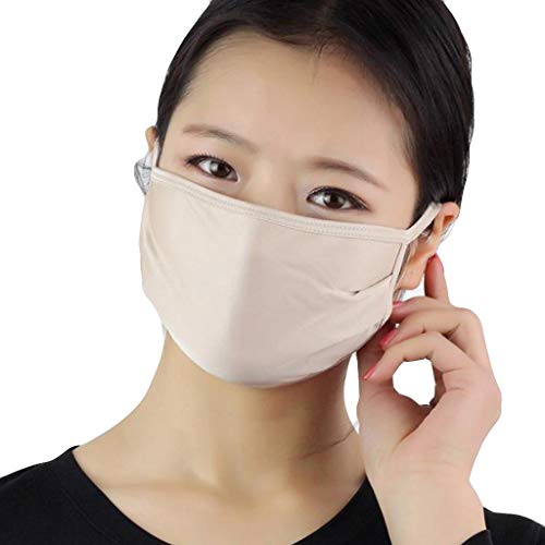 Anewoneson 2020 Women Silk Reusable Filter PM2.5 Air Filtration Washable, Reusable Hot Pink