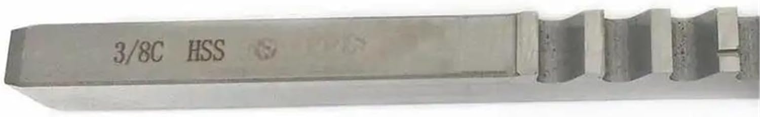 Keyway Cutting Tool HSS Broach 3/8 C Push-Type Keyway Cutting for CNC Machine Tools with Shims for CNC Cutting Machine Too