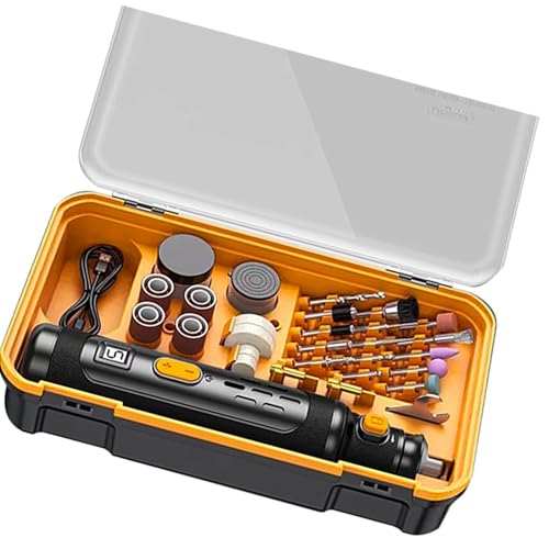 Adjustable Speed Grinders Handheld Rotary Tool Set with USB Charging for Craft Projects and Jewelry Design Multipurpose Rotary Set