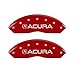 MGP Caliper Covers 39014SACURD Red Powder Coat Finish "Acura/Acura" Engraved Caliper Cover with Silver Characters, Set of 4