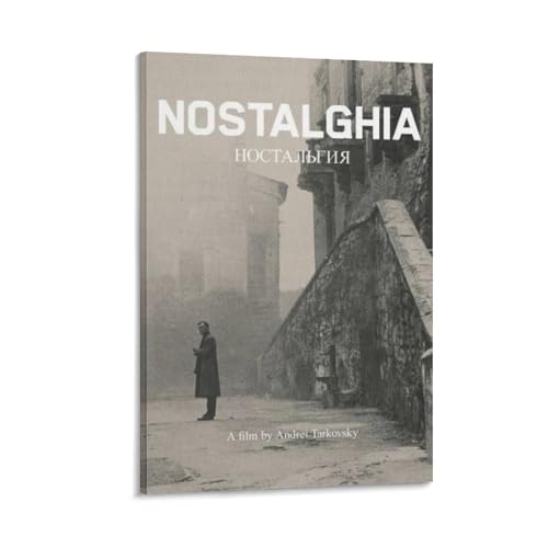 ノスタルジア アンドレイ・タルコフスキー ロシア イタリア 映画 ポスター ウォールアート キャンバス 印刷 画像 ポスター 壁の絵 壁掛け 壁飾り 誕生日ギフト ホーム装飾12x18inch(30x45cm)