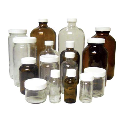 Qorpak 239195 ValuLine Boston Round Bottle with 24-400 White Polypropylene F217 and PTFE Lined Cap, 8 oz, Amber (Pack of 24)