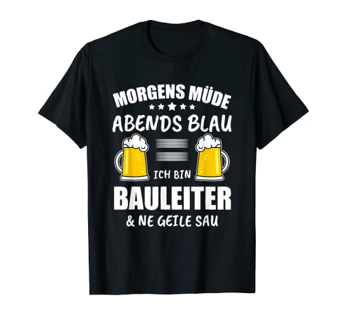 Zimmerer Baggermotiv Outfit Handwerker Maurer Dachdecker T-Shirt