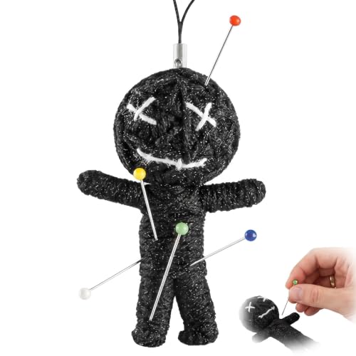 FIQLUL Muñeco Vudú con Agujas para Alivio del Estrés, Regalo Original para Compañera de Trabajo y Jefa, Muñeco Antiestrés para Oficina, Broma Divertida para Halloween y Cumpleaños