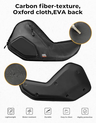 image for KEMIMOTO 6 Q Front Door Bags with Knee Pads Compatible with 2025 Polar