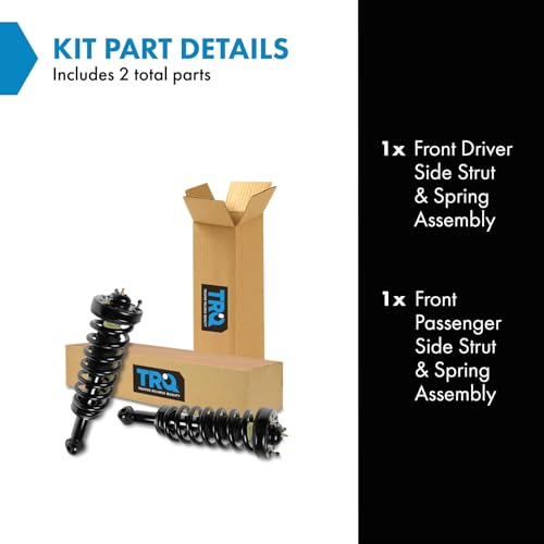 Image of TRQ Front Driver Side Strut and Spring Assembly Set Loaded Pre-Assembled | For 07-13 Ford Expedition 07-13 Lincoln Navigator
