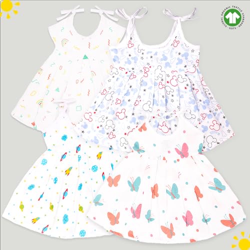 Image of Kidbea Extra Soft Mulmul Cotton Jhabla Cloth for New Born Baby Set