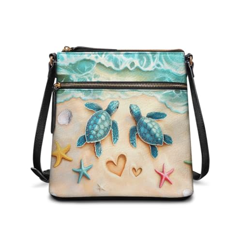 Bolso de cuero para mujer con correa ajustable impermeable miniatura 1