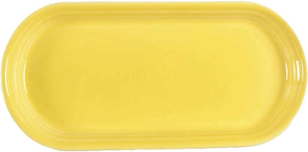 Fiesta® Oblong Serving Platter, 12" – Durable Ceramic, Lead-Safe, Dishwasher/Microwave/Oven Safe – Made in USA Dinnerware - Sunflower