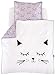 Träumeland TT18203 Bettwäsche Schmusekatze 80/80 + 35/40, mehrfarbig