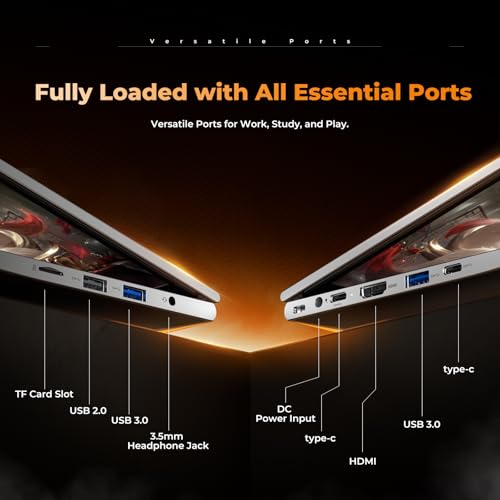 Image of 2026 Flagship 15.6 inch Gaming Laptop | AMD Ryzen 7 6800H | 32GB DDR5 RAM | 1TB NVMe SSD | 8C /16T Up to 4.7GHz | Wins 11 Pro | Backlit Keyboard Fingerprint | Lightweight 3.5lb | 2-Year Warranty