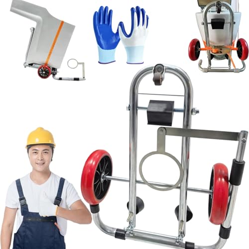 Toilet Cart Jack, Toilet Dolly Lift for Plumbers Portable, Foldable Toilet Installation Jack, Toilet Lifting Tool Jack on Cart with Wheels, Toilet Dolly for Installation, Move and Repair Toilets