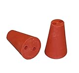 High Quality Rubber Bung Tapón de goma 32/26 + 2 agujeros (6 mm) – Bored Tapón  Tapón de goma con agujero  Tapón de perforaciones  Tapón de fermentación  Laboratorio tapón corcho tapón de corcho