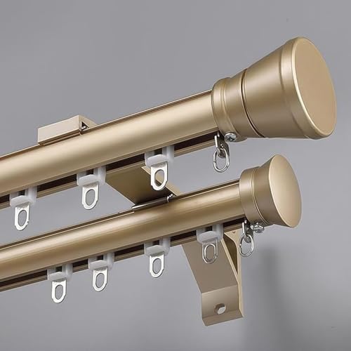 Sistema de riel de cortina resistente para cortinas correderas, montaje en pared de 6 m con rodillos silenciosos, ideal para separadores de habitaciones, acabado gris
