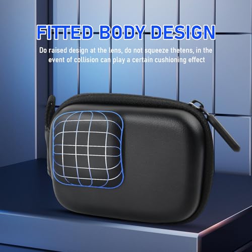 Mini Case for Go Pro Hero 13/12/11//10/9/8/7/6, Hardcase Pocket for Action Camera, DJI Osmo Action 5 Pro/4/3/2,AKASO Waterproof Travel Hard Bag for Action Camera Accessories, Black, Portable