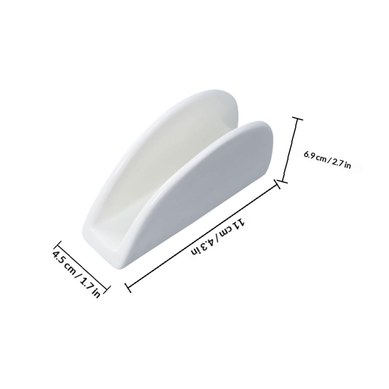 2piezas Unidades de Servilleteros de Cerámica para Mesa Soporte Moderno para Servilletas de Organizadores Elegantes para Cocina Restaurante Hogar y Cafetería