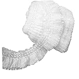 : À Coudre des métiers. Pinicecore 7cm De Large De Large Ruban De Broderie Blanche De Ruban Élastique Garniture Collier Jupe Coiffe Applique Décor De Guipure