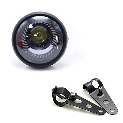 Phare LED 6.5'' moto anti-brouillard puissant pour Café Racer