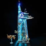Hilighting Upgraded Led Light Kit for Lego Avengers Tower Battle Building Toy Set, Compatible with Lego 76269 (Model Not Included)